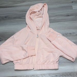 boutique cropped zipper sweater